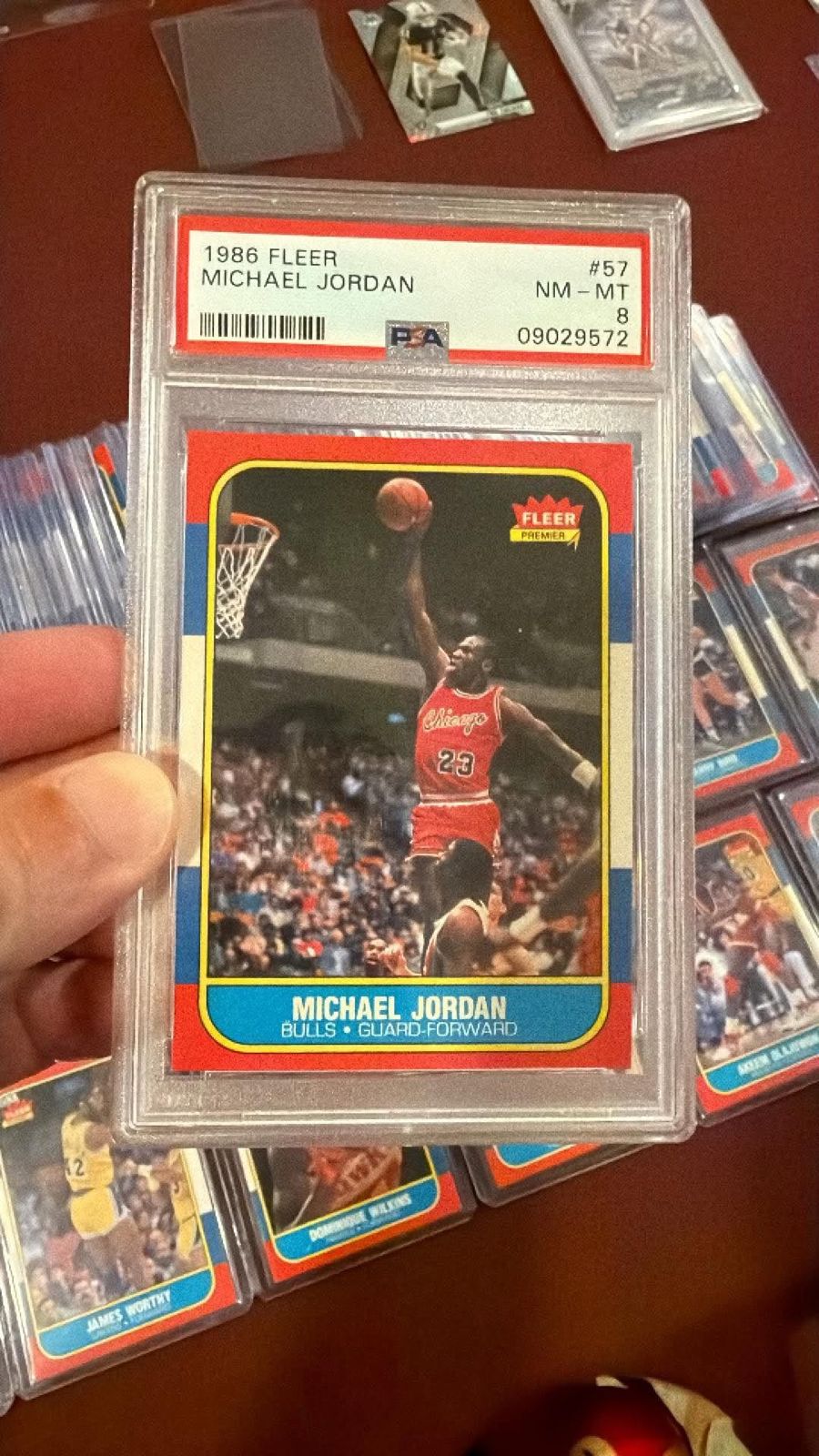 1986 Fleer Michael Jordan #57 Rookie Card NM-MT 8